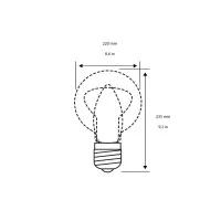 copy of Daylight Smoky Ellipse 170 bulb E27 10W