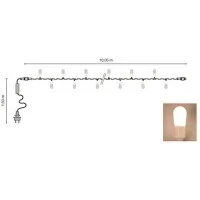 Catena Luminosa Cordoniera 40 Bulbi LED 10m 240V Luce Calda