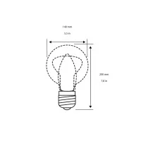 Daylight Clear Cone 140 bulb E27 10W
