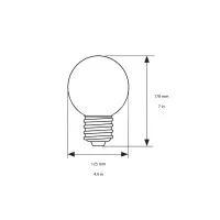 Daylight Filament Milk Globo Led D125 E27 22W