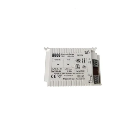 Huco Ballast Elettronico 1x18W TC-DEL/TEL Per Lampade Fluorescenti