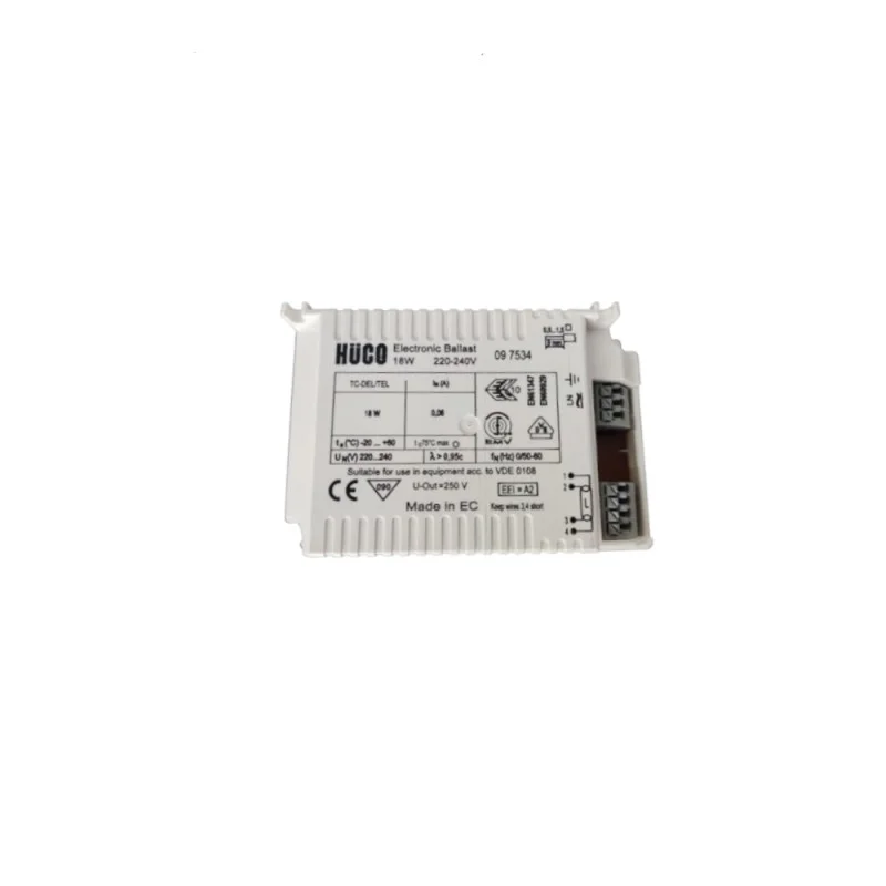 Huco Ballast Elettronico 1x18W TC-DEL/TEL Per Lampade Fluorescenti Huco Ballast Elettronico 1x18W TC-DEL/TEL Per Lampade Fluorescenti