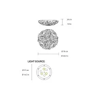 Slamp Veli ceiling wall lamp