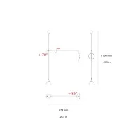 Artemide Ixa Arm lampada da parete led