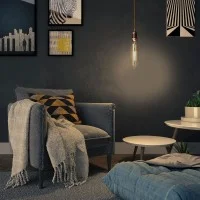 LED Lamp Vintage XXL T75 Amber TUBE E27 11W 2000K 1000lm Dimmer