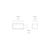 Sovil Box small bi-emission led wall lamp