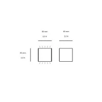 Sovil Box mini lampada da parete led bi-emissione Sovil Box mini lampada da parete led bi-emissione