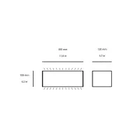 Sovil Box maxi lampada da parete led bi-emissione