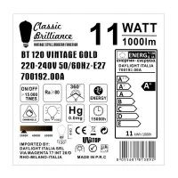 LED Lamp Vintage XXL BT120 Amber E27 11W 2000K 1000lm Dimmer