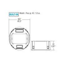TCI Driver LED RD57 1-10V PUSH 9W 350 mA Dimmable