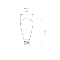 Daylight ST64 Filament 5V Line bulb E27 1.3W