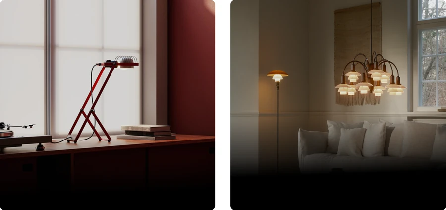 Louis Poulsen PH 3½-2½ Floor Lamp with Diffused Lighting and Iconic Design PH 1/1 Centenary Limited Edition Pendant Light: Elegance and Iconic Lighting